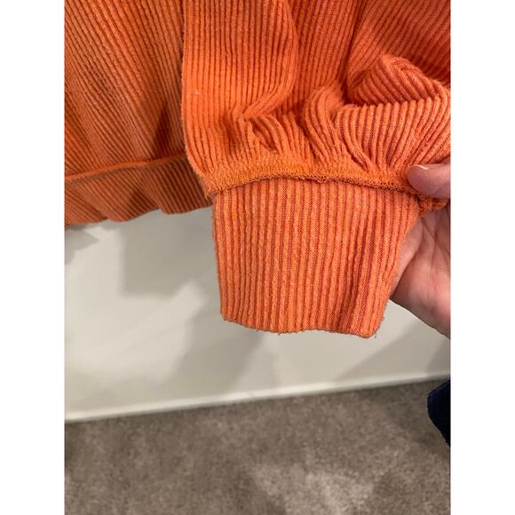 We The Free by Free People Main Squeeze Hacci Sweater Womens Size Medium Orange - Picture 6 of 12